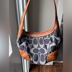 Coach Hobo Blue Denim Purse 12748